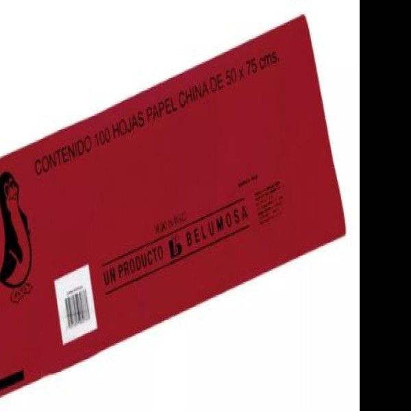 PAPEL CHINA 50X75 CM. ROJO BURDEOS PZA